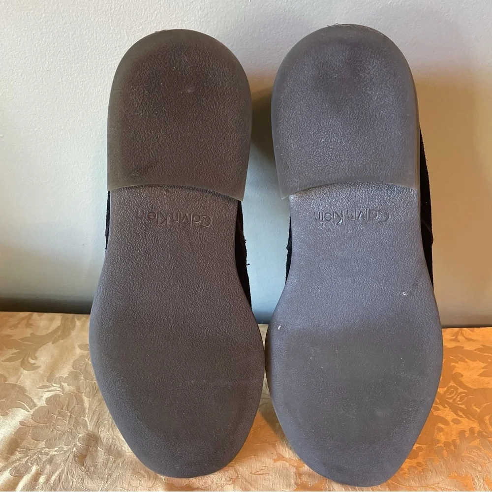 Calvin Klein Ulysses Black Suede Ankle Chukka Boots